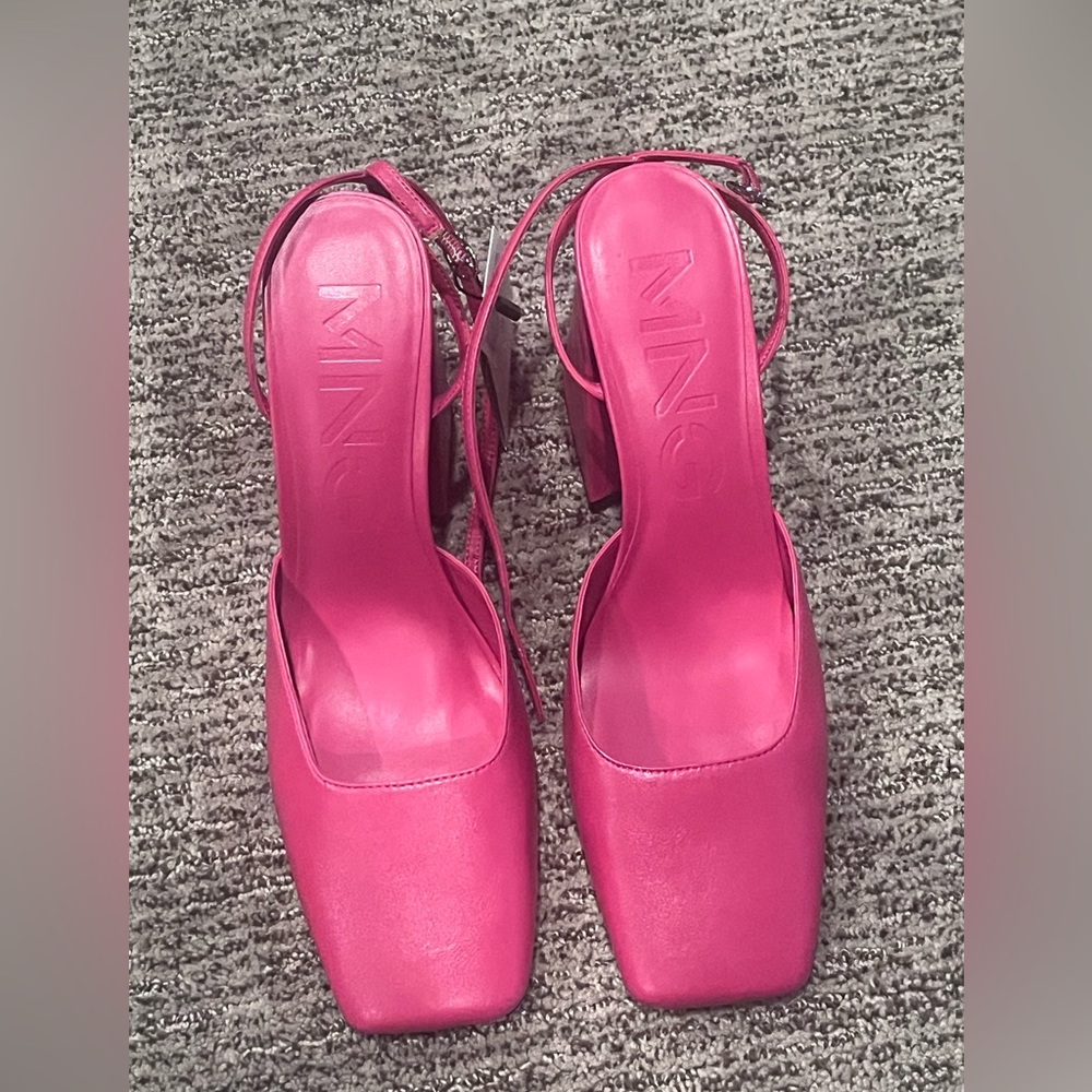 Mango Fuchsia Heels